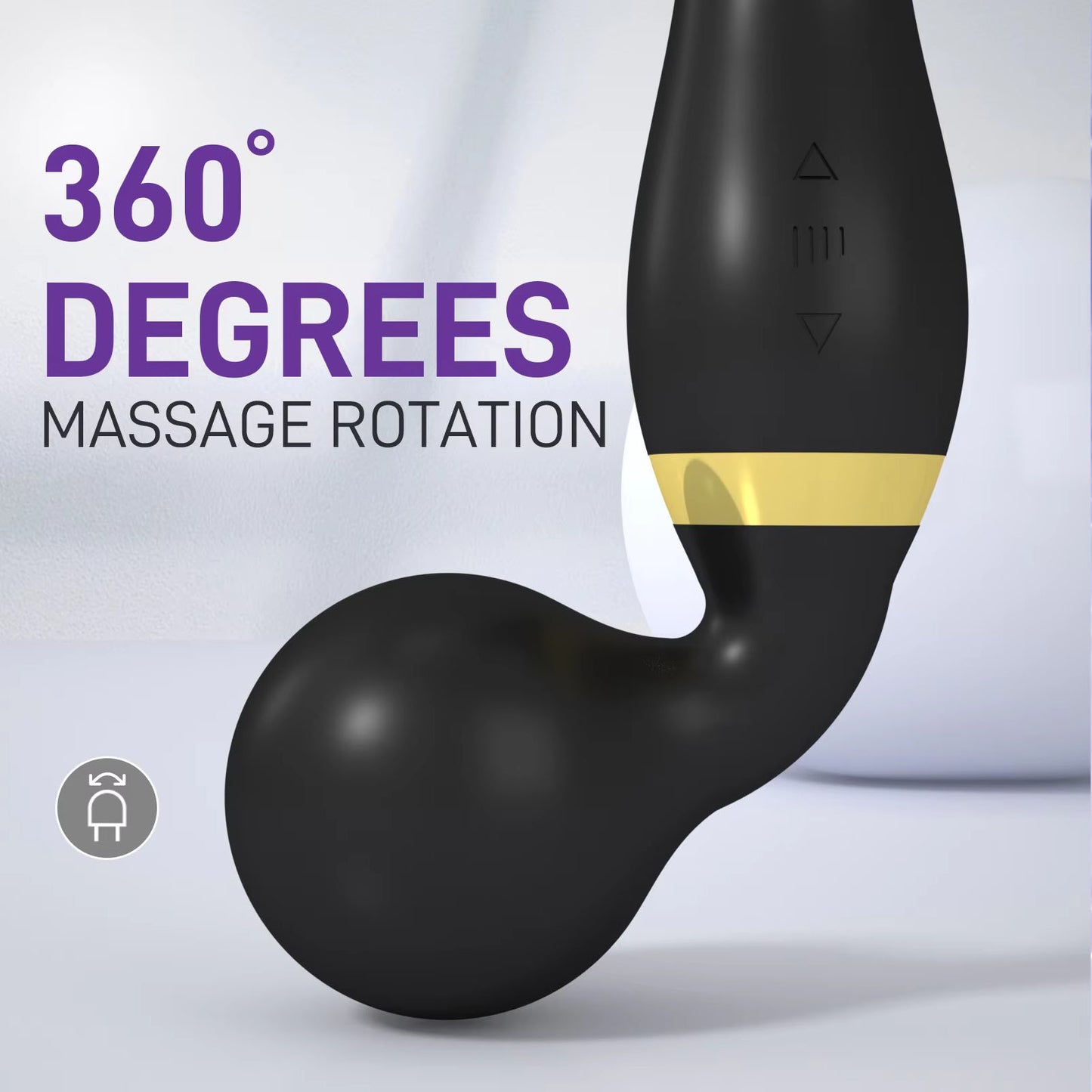 Rechargeable Body Massager – Handheld Deep Tissue Muscle Relaxer, Waterproof & Multi-Speed Vibration Wand