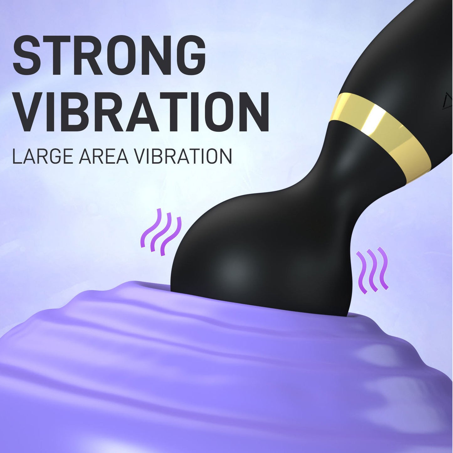Rechargeable Body Massager – Handheld Deep Tissue Muscle Relaxer, Waterproof & Multi-Speed Vibration Wand