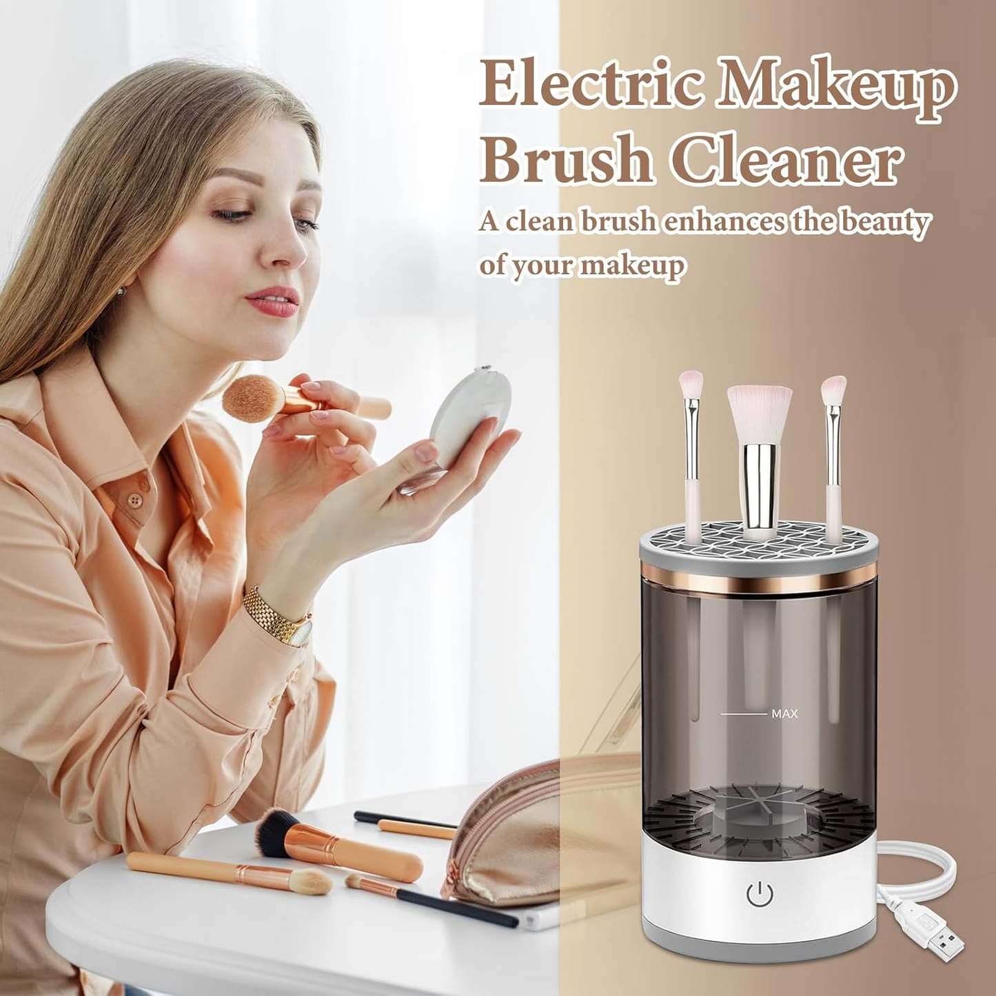 3 in 1 Electric Makeup Brush Cleaner Al-Meezan