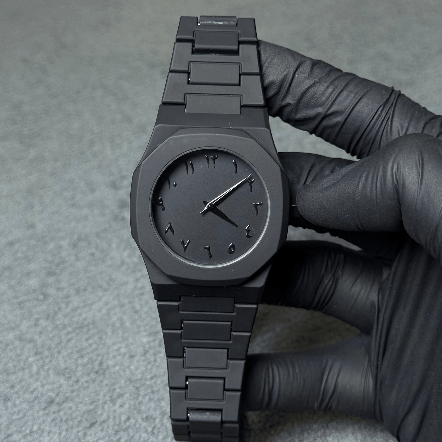 Black Arabic Aura Watch Al-Meezan