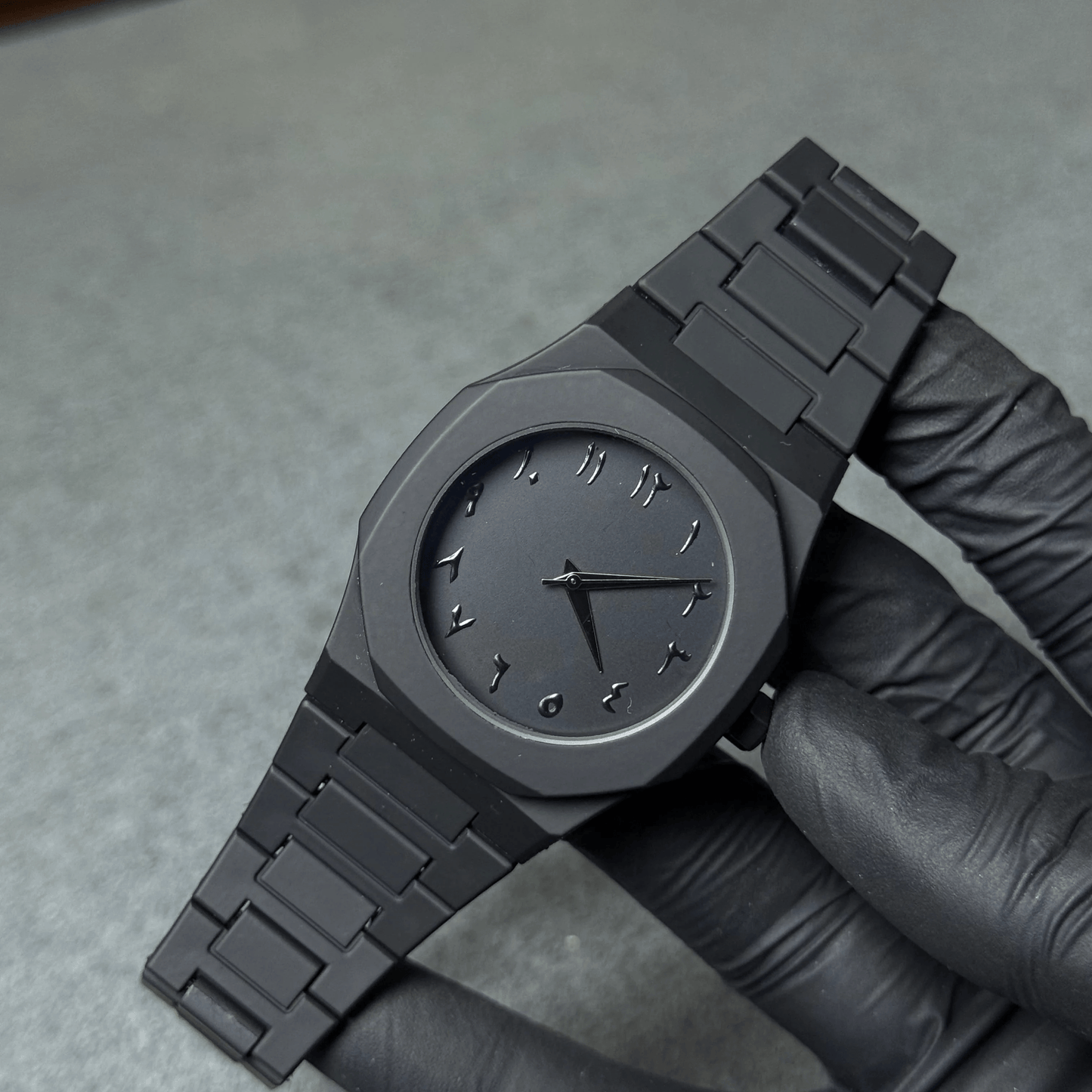 Black Arabic Aura Watch Al-Meezan