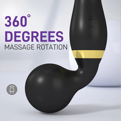Rechargeable Body Massager – Handheld Deep Tissue Muscle Relaxer, Waterproof & Multi-Speed Vibration Wand