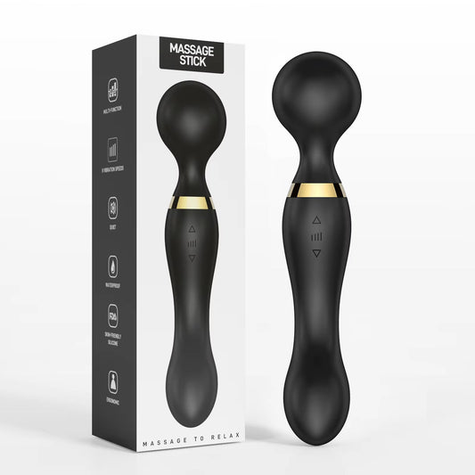 Rechargeable Body Massager – Handheld Deep Tissue Muscle Relaxer, Waterproof & Multi-Speed Vibration Wand