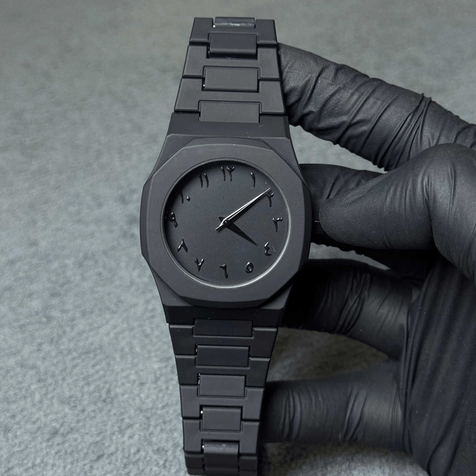 Black Arabic Aura Watch Al-Meezan