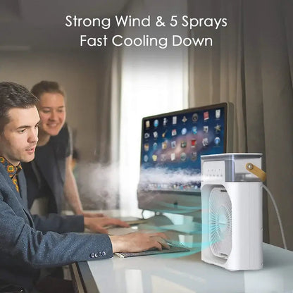 Portable Cooler Fan with Mist Rafirise