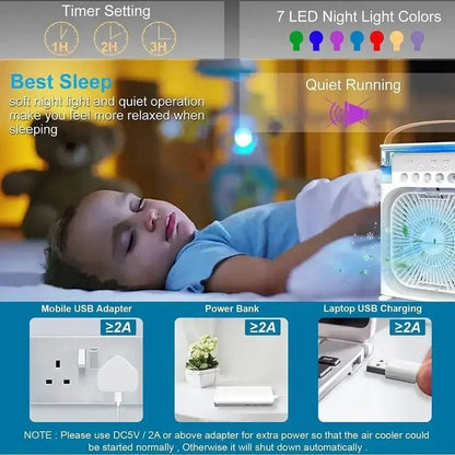 Portable Cooler Fan with Mist Rafirise