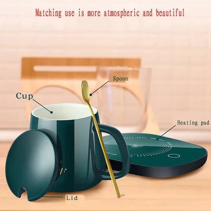 Electric Coffee Mug Warmer Set Al-Meezan